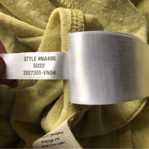 Madewell Linen Blend Muscle Tank Yellow XXL - Picture 6 of 10